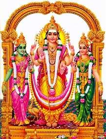 Lord Murugan, Valli and Theivanai